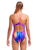 Funkita - Girls Event Horizon Diamond Back Swimsuit - Model Back