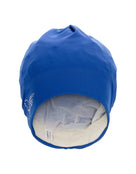 Fashy Applique Fabric Swim Cap - Royal Blue - Model Front