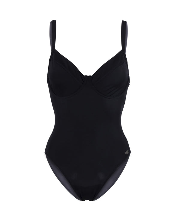 Fashy Classic Adjustable Swimsuit - Black - Front