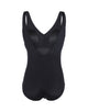 Fashy Classic V-Back Swimsuit - Black - Front