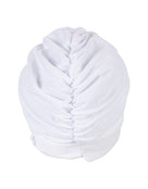 Fashy Draped Fabric Swim Cap - White - Product Back