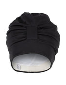 Fashy Draped Fabric Swim Cap - Black - Product Front