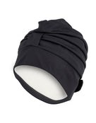 Fashy Draped Fabric Swim Cap - Black