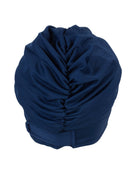 Fashy Draped Fabric Swim Cap - Navy - Product Back