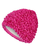 Fashy Frill Fabric Swim Cap - Pink