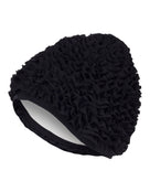 Fashy Frill Fabric Swim Cap - Black