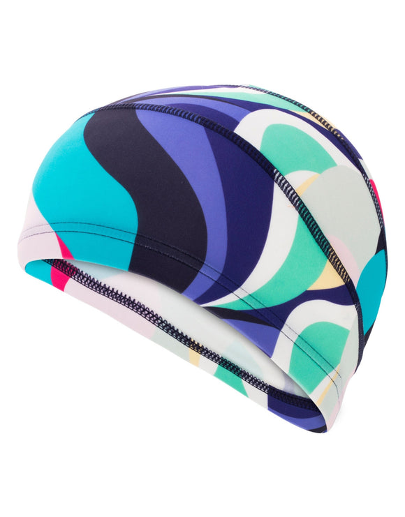 Fashy Adult Fabric Swim Cap - Multi-Colour - Product Side