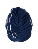 Fashy Piped Fabric Swim Cap - Navy - Product Back