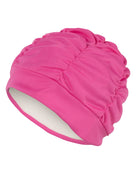Fashy Pleated Fabric Swim Cap - Pink