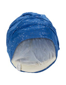 Fashy Sparkle Fabric Swim Cap - Blue - Product Front