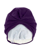 Fashy Turban Fabric Swim Cap - Purple - Product Front