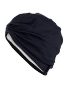 Fashy Turban Fabric Swim Cap - Black - Product Side