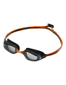 Aqua Sphere - Fastlane Swim Goggles - Black/Orange/Tinted Lens -  Front/Left Side