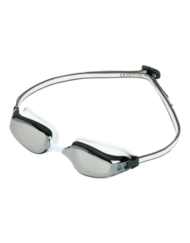 Aqua Sphere - Fastlane Swim Goggles - Black/White/Mirrored Lens - Front/Left Side