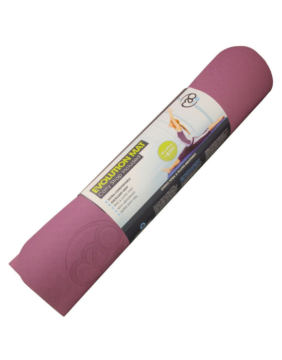 Fitness Mad Evolution 6mm Yoga Mat - Aubergine