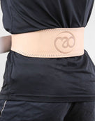 Fitness Mad Leather Weight Lifting Belt - Product in Use Back