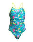 Funkita - Girls Prehistoric Party Diamond Back Swimsuit - Product Only Front / Design