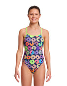 Funkita - Girls Dunking Donuts Single Strap Swimsuit - Front