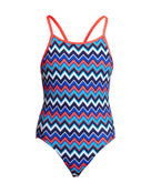 Funkita - Girls Nautical Mile Diamond Back Swimsuit - Product Front
