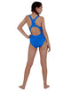 Speedo - Girls Endurance Plus Medalist Swimsuit - Neon Blue - Front