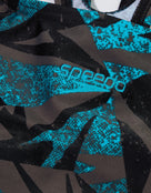 Speedo - Girls Hyperboom Medalist Swimsuit - Black/Blue - Swimsuit Design/Logo