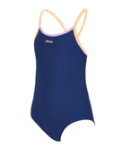Girls Kerrawa Strikeback Swimsuit - Navy/Purple/Coral