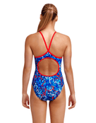 Girls Mr Squiggle Diamond Back Swimsuit - Back