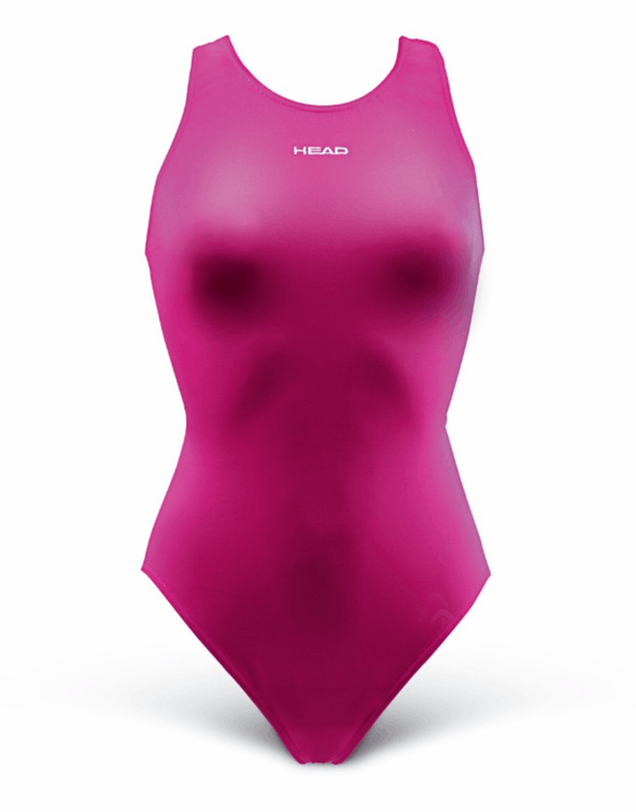 HEAD - Girls Splice Swimsuit - Magenta - Product Only Front