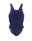 Nike - Womens Hydrastrong Solid Fastback Swimsuit - Midnight Navy - Product Front