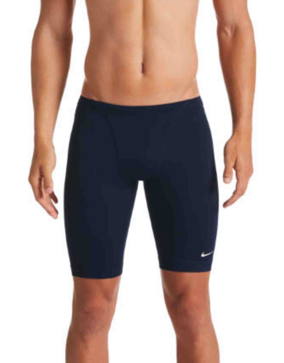 Nike Mens Hydrastrong Solid Swim Jammer - Midnight Navy - Front