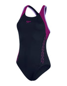 Speedo - Hyperboom Splice Flyback - Navy/Lilac - Product Only Front/Side