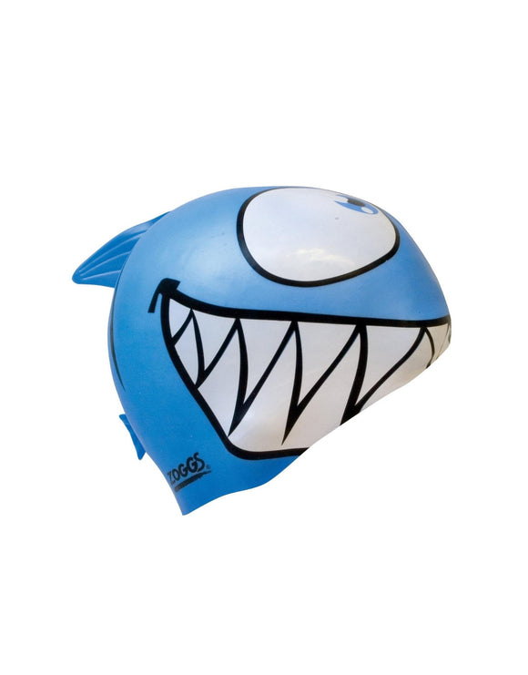 Zoggs Junior Silicone Character Swimming Cap - Blue
