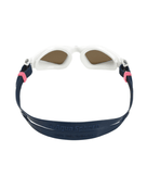 Aqua Sphere Kayenne Small Fit Swim Goggles - White/Navy/Polarised Lens - Back