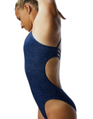 TYR Lapped Trinityfit Swimsuit - Navy - Side