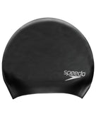 Speedo Long Hair Silicone Swimming Cap - Black