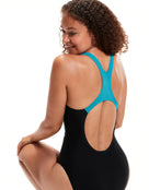 Medley Logo Medalist Swimsuit - Black/Green