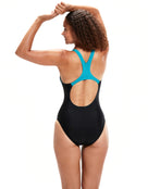 Medley Logo Medalist Swimsuit - Black/Green