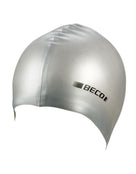 BECO Metallic Silicone Swim Cap - Silver
