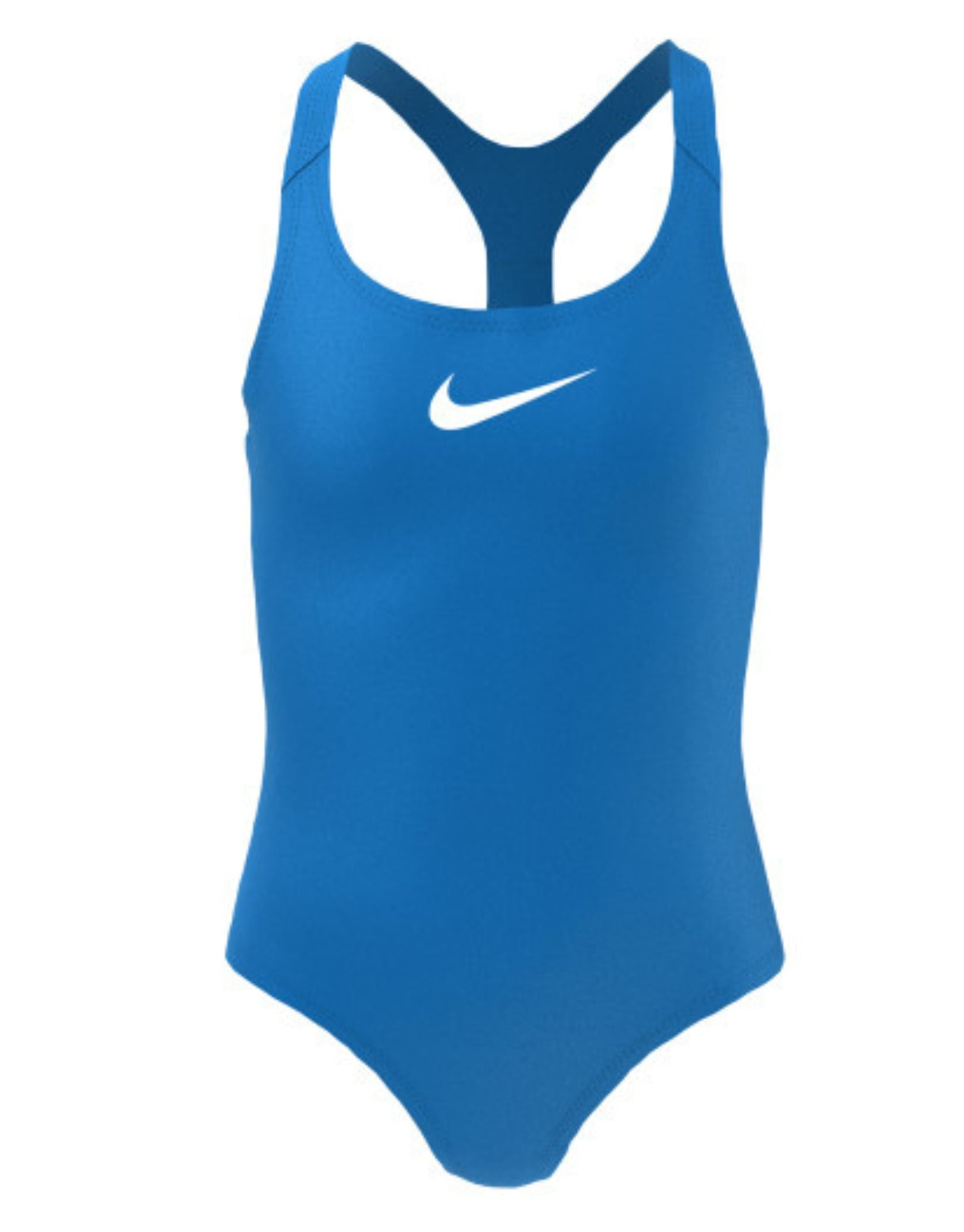 Nike Girls Essential Solid Racerback Swimsuit - Photo Blue | Simply ...