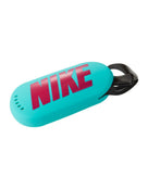 Nike - Silicone Swim Goggle Case - Washed Teal/Front Dark Red Writing Product In Use