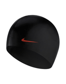Nike Solid Silicone Adult Swim Cap - Black
