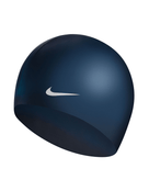 Nike Solid Silicone Adult Swim Cap - Midnight Navy