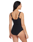 Zoggs - Ocean Smoke Adjustable Scoopback Swimsuit - Model Back / Swimsuit Back Design