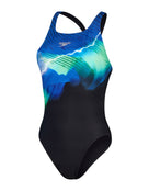 Speedo - Placement Digital Laneback Swimsuit - Product Front / Swimsuit Only Front Design