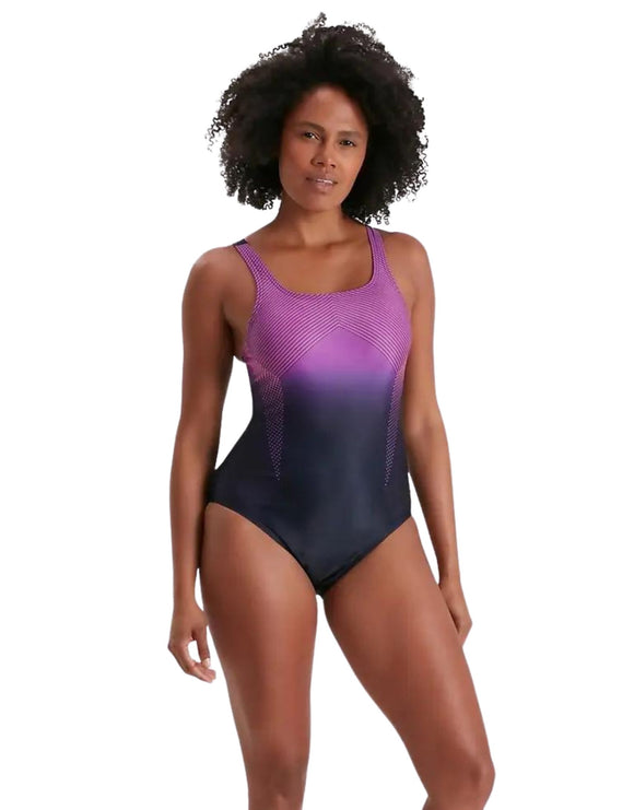Placement Medalist Swimsuit - Navy/Pink