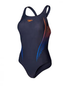 Placement Powerback Swimsuit - Grey/Red