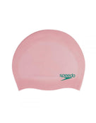 Speedo - Kids Plain Moulded Silicone Swim Cap - Pink/Green