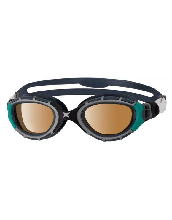 Zoggs - Predator Flex Polarized Ultra Swimming Goggles - Black/Green - Front