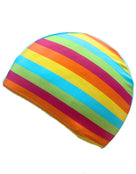 Fashy Junior Lycra Swim Cap - Multicoloured - Light Blue/Rainbow