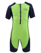MP Michael Phelps Stingray HP Kids Wetsuit - Front - Green/Navy